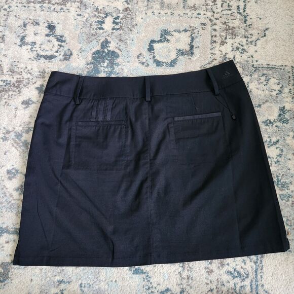 Adidas Climacool Womens Size 46 Black Golf Skirt Skort Lined Shorts - Picture 5 of 10
